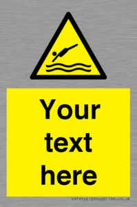 Custom Warning diving area